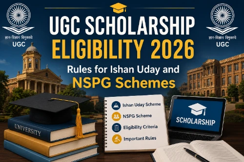 UGC Scholarship Eligibility 2026 Rules for Ishan Uday and NSPG Schemes