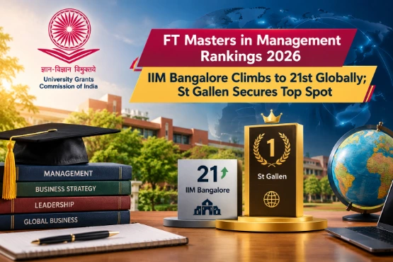 FT Masters in Management Rankings 2026: IIM Bangalore Climbs to 21st Globally; St Gallen Secures Top Spot