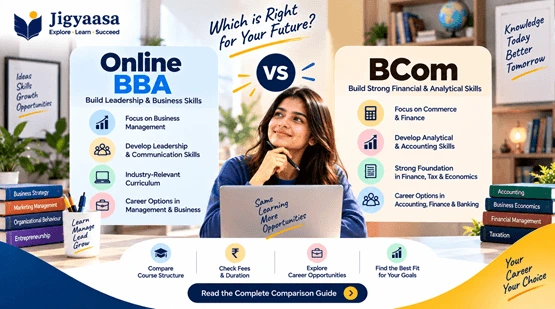 Online BBA vs BCom