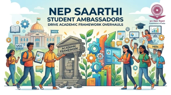 UGC NEP SAARTHI initiative: Student Ambassadors Drive Academic Framework Overhauls in Indian HEIs